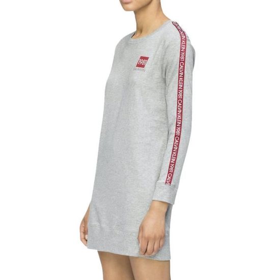 Robe Sweat Grise Femme Calvin Klein Night Grey Cdiscount Pret a Porter