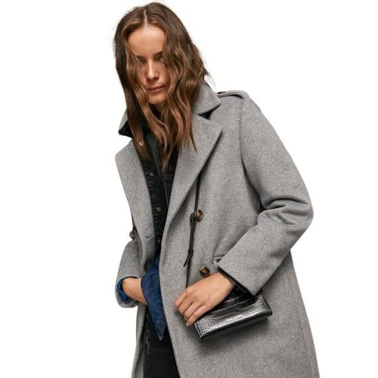 Manteau femme Pepe Jeans Alice grey marl L Grey marl