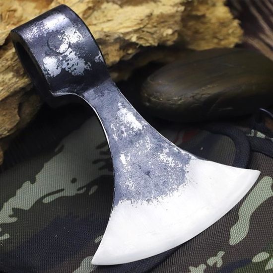 Hache de guerre danoise forgée à la main : acier 1080 à haute teneur en carbone, manche en frêne de montagne - France