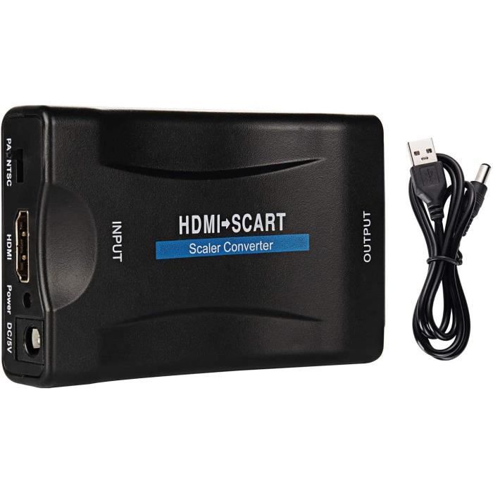 Convertisseur BNC Vers HDMI 1080p/720p - Compatible PAL/NTSC, Pour Caméra De Surveillance, Moniteur