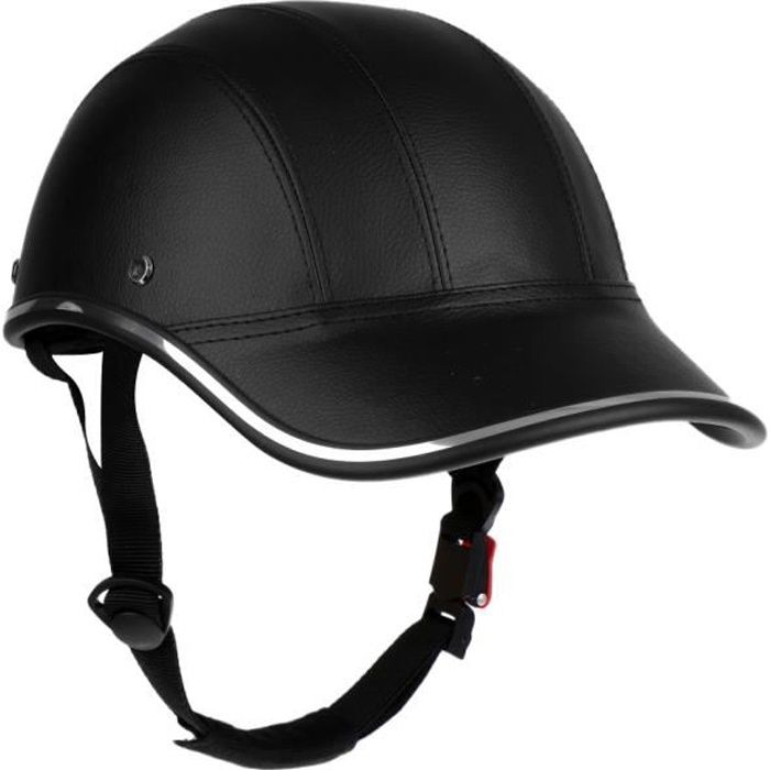 HOMYL CASQUE Vélo Anti-UV Casuqette style Visière Casque ABS PU - Noir