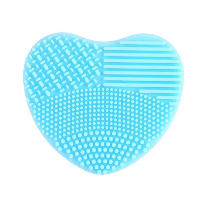 Pinceau de maquillage nettoyeur brosse à laver épurateur conseil la silice cosmétique pour lavage Scrubber conception du cœur