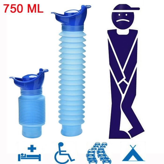 750ML adulte Portable Urinoir Voyage Camping Car Uriner Pee toilettes Aide d'urine_PRODUIT ENTRETIEN LENTILLES - ETUI - SOIN