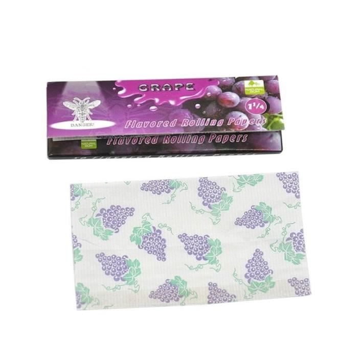 Feuilles à rouler à fumer Papier à rouler aromatisé aux fruits Creative 50pcs - Pack HORNET 78mm Herb