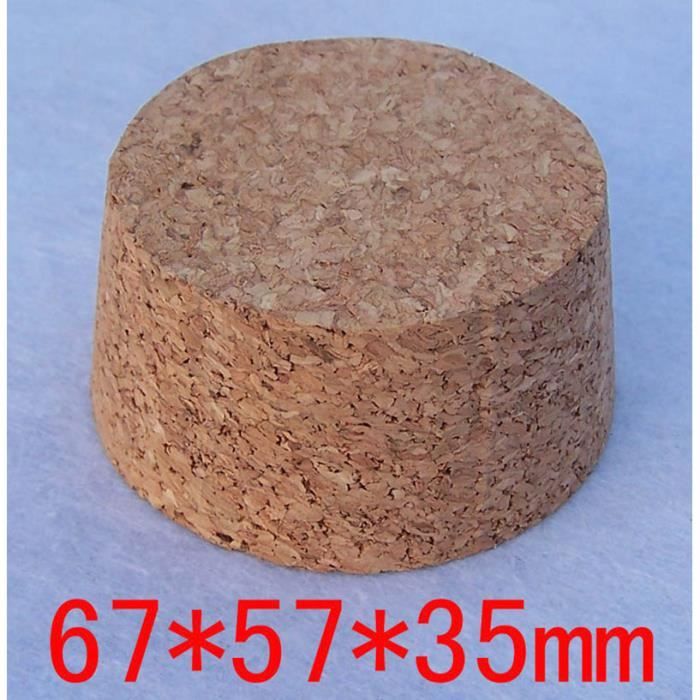 67x57x35 -Bouchon de pot de vin en verre 50 100mm, 3 pièces, bouteilles de bière, conteneur de Pudding en liège, couvercle en bois,
