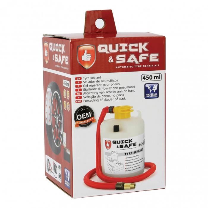 Bouteille de rechange universelle pour kit anti crevaison (compatible tout kit constructeur) 450ml