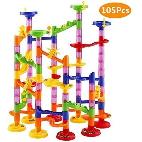 VEHICULE A CONSTRUIRE ENGIN TERRESTRE A CONSTRUIREElover Circuit de Billes 105pcs Marble Run Labyrinthe Billes Toboggan &agrav209