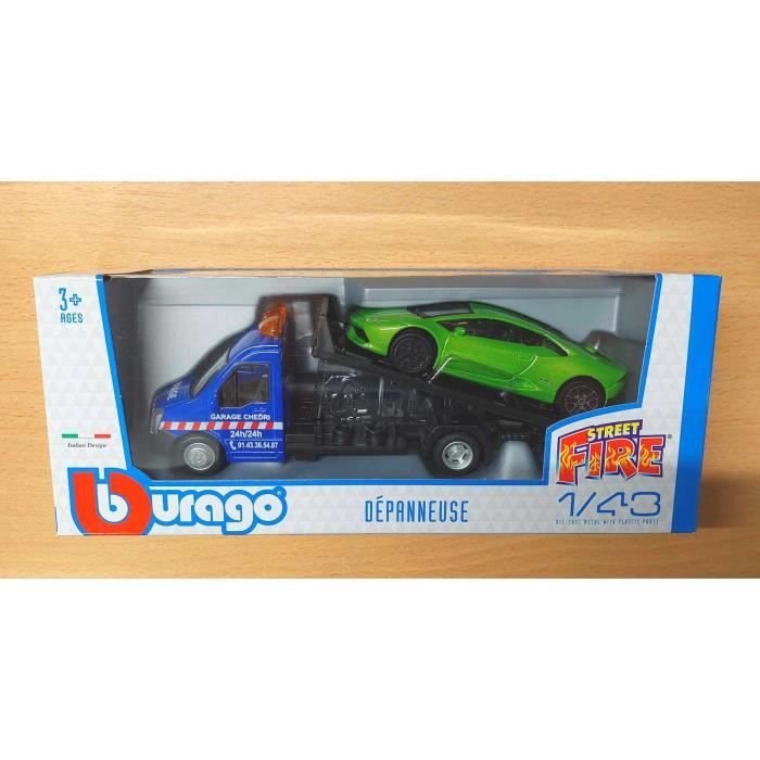 Miniatures montées - Camion dépanneuse Assistance avec Lamborghini 1/43 Burago