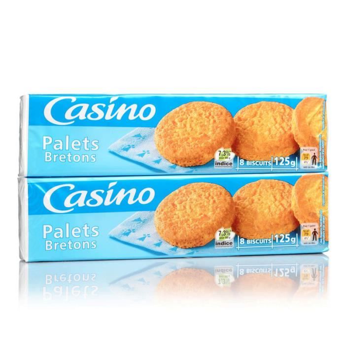 Lot de 2 Palets bretons au beurre - 125 g