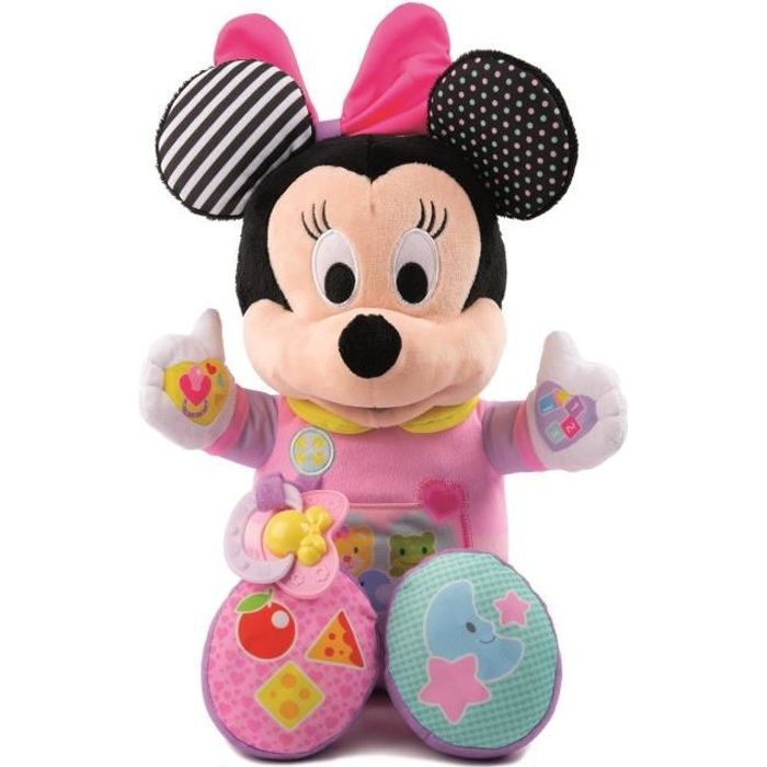 CLEMENTONI Disney Baby - Ma poupée à cajoler Minnie - Jeu d'éveil