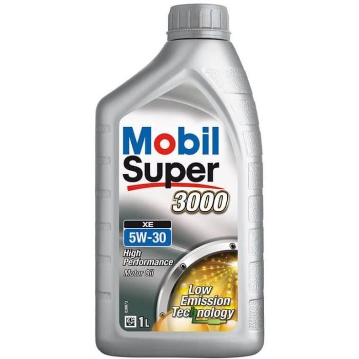 MOBIL Huile-Additif SUPER 3000 XE - Synthetique / 5W30 / 1L