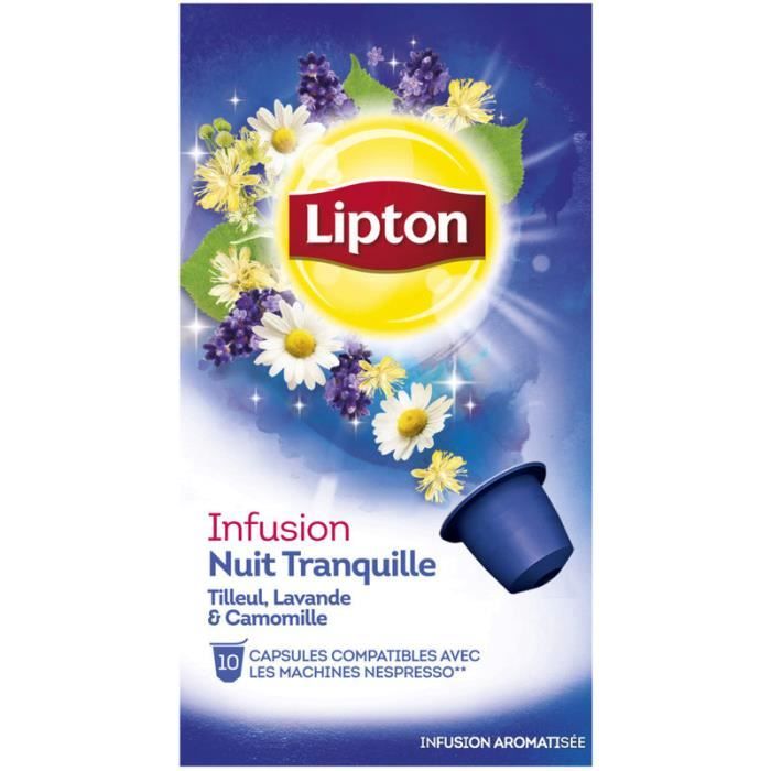 Infusion nuit tranquille en capsule x 10 Lipton