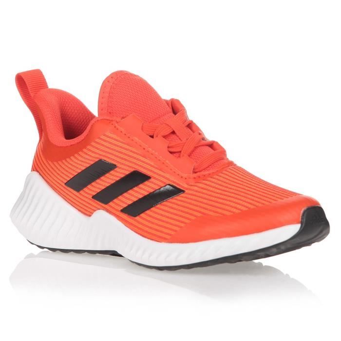 ADIDAS Baskets Fortarun K - Enfant - Orange et blanc
