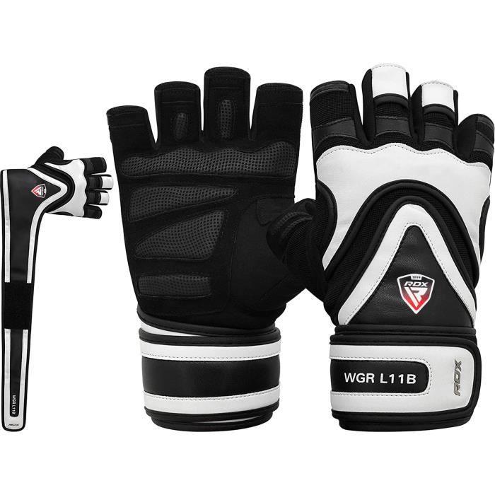 RDX Gants De Musculation Poignet, Compétition Entrainement Fitness Workout Gymnastique, Powerlifter Gym Gloves