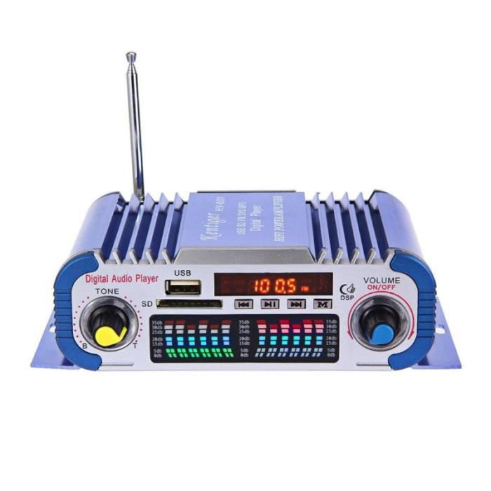 1 pc LED lecteur Audio télécommande numérique Mini amplificateur voiture stéréo Radio pour véhicule automatique CHAINE HI-FI