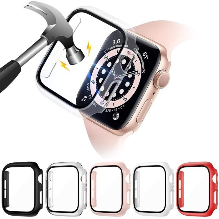 Coque avec Apple Watch Series 6/SE/5/4 44mm, [5 Pièces] TPU Protecteur D'écran Coque, 360° Couverture Totale Anti-Rayures rasena2