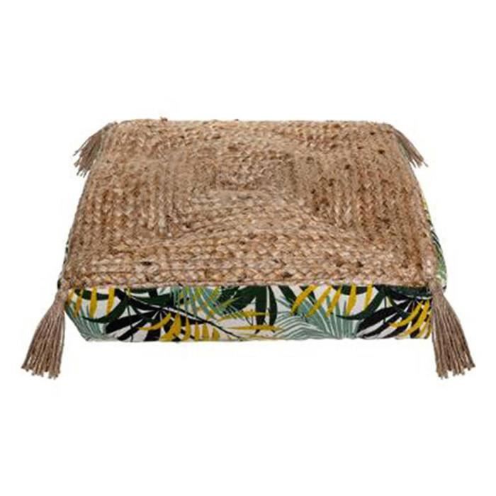Coussin de sol jute 38x38 cm Tropic 38 X 38 Marron