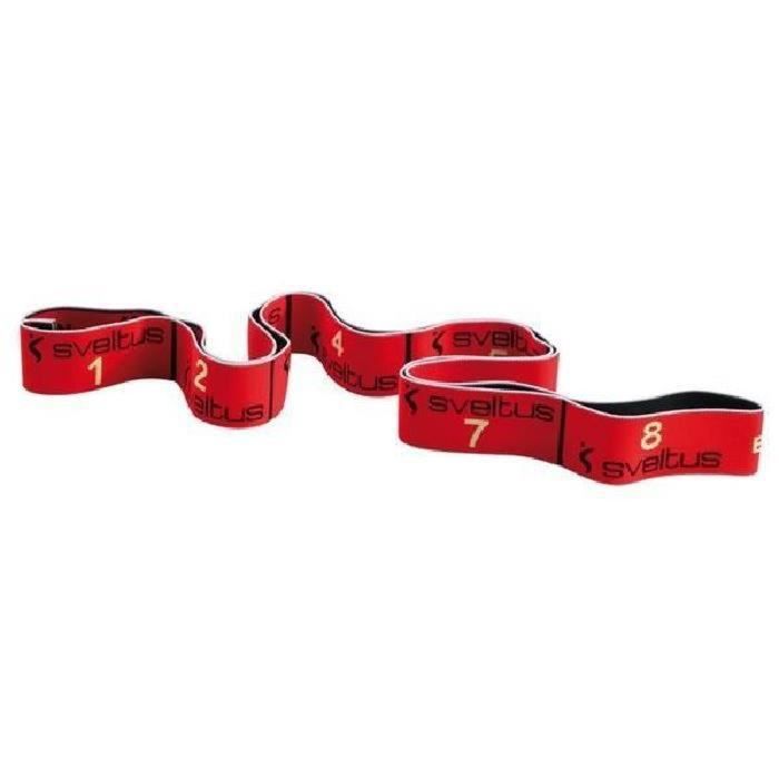Elastiband Formé de 8 poignées 10 kg - Rouge