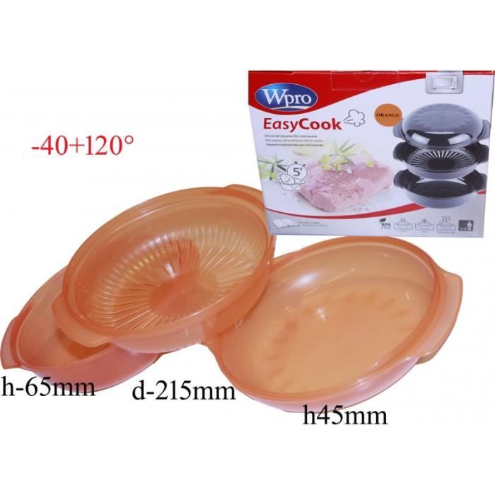 PLAT À VAPEUR ROND EASYCOOK 1,5L POUR MICRO ONDES WHIRLPOOL - BVMPIECES