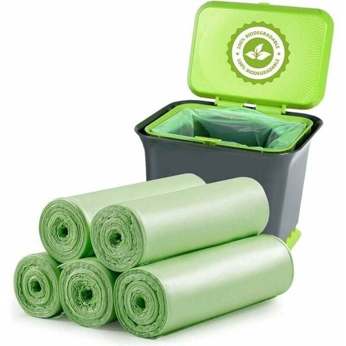 Poubelle Biodegradable Sac Poubelle Compost Sacs à Déchets 110L