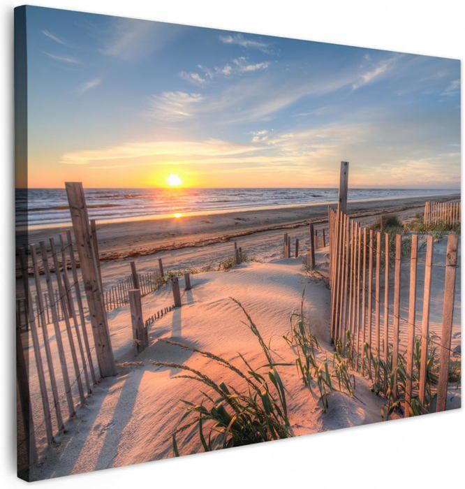 Tableau Salle De Bain Maritime Tableau Toile Déco Murale Plage Océan - 40x60 Cm, Vue Sur Mer Pour Salle De Bain Décoration Murale Plage