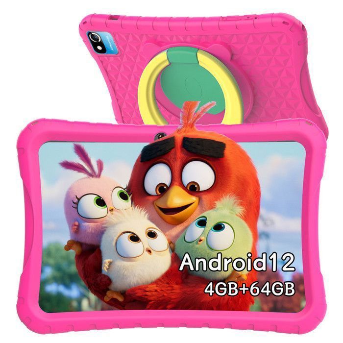Tablette Tactile – Android – 10.1 Pouces – 4 Go RAM – 64 Go ROM – WiFi 6000 mAh – Rose