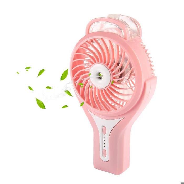 Rose)Mini Ventilateur De Table Portable à 3 Vitesses Avec Cordon HG