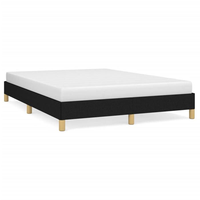 SALE 2025Cadre de lit - 2 places - noir 140x200 cm tissu - Charge : 280 kg - CHILL79614