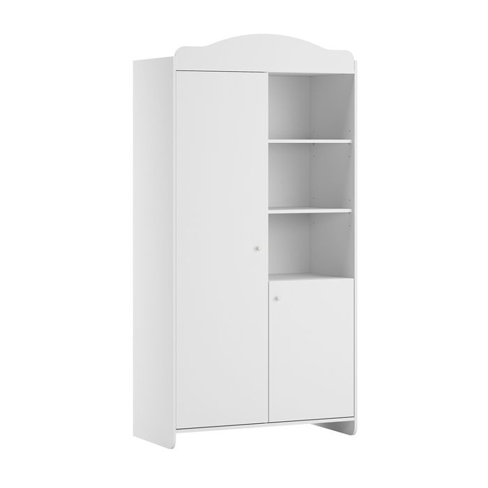 Armoire 2 portes Vox - Megeve - 100 x 501 x 199cm - Blanc