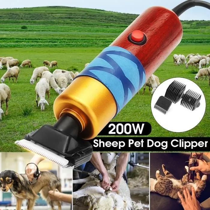 200W Tondeuse Pour Animal électrique Chien Mouton Animaux Alpaga Laine
