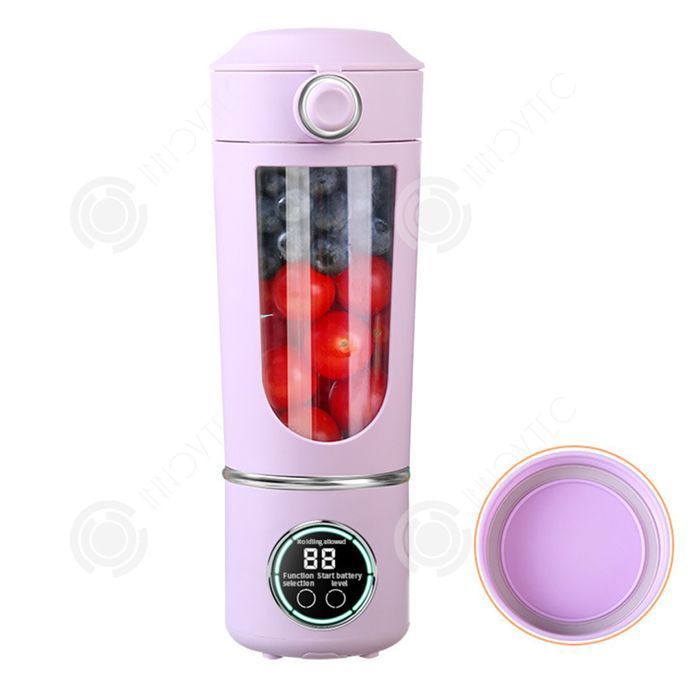 INN Petit extracteur de jus vertical sans fil 700ml 50w 21000tr/min 1500mah affichage numérique presse-agrumes portable mini - Passionova