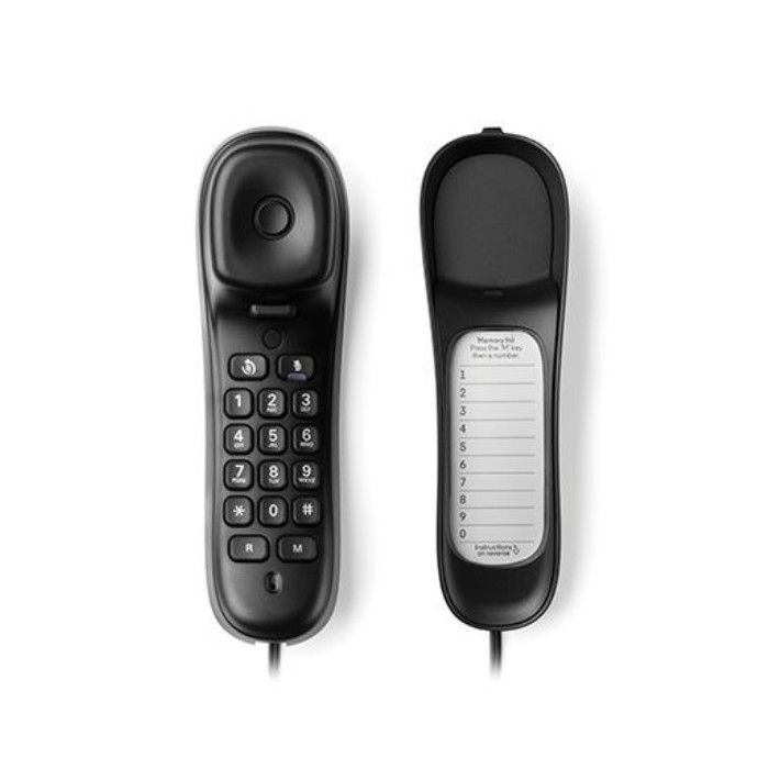 Motorola CT50 Telefono Fisso Nero con Cavo Memorie Veloci