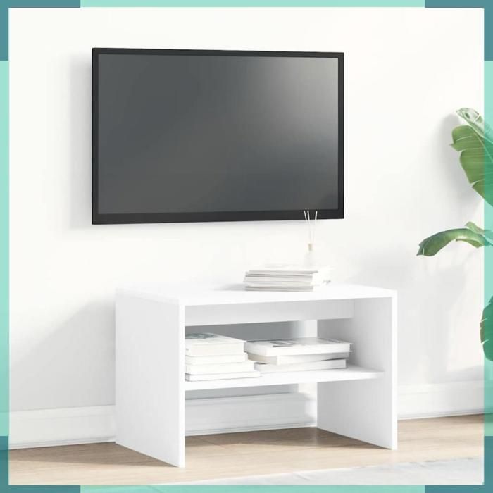 Meuble TV - 859100 - blanc - 60 x 40 x 40 cm - bois dingénierie