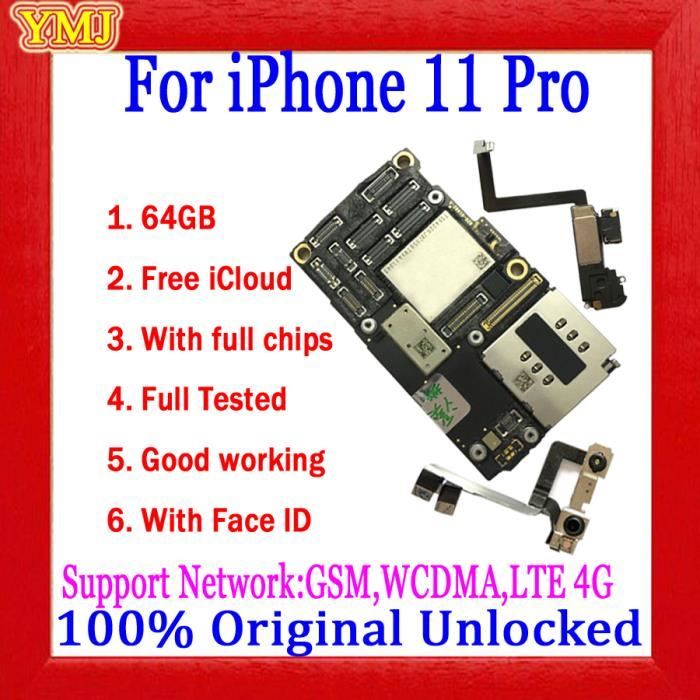 6S-64GB NoTouchID-Carte mère originale débloquée pour iPhone, circuit imprimé complet avec puces