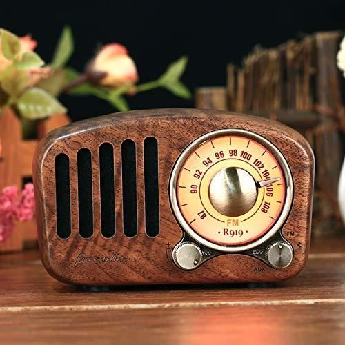 Rouge - Haut-parleur Radio Bluetooth rétro R919, Radio FM au Style