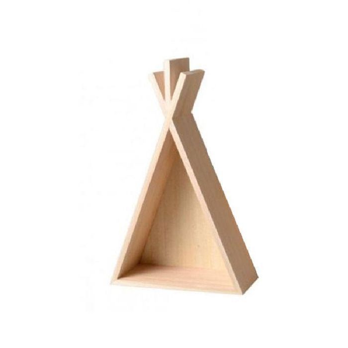 Étagère Décorative En Bois Motif Maison 30,5x18x10 Cm - Artemio
