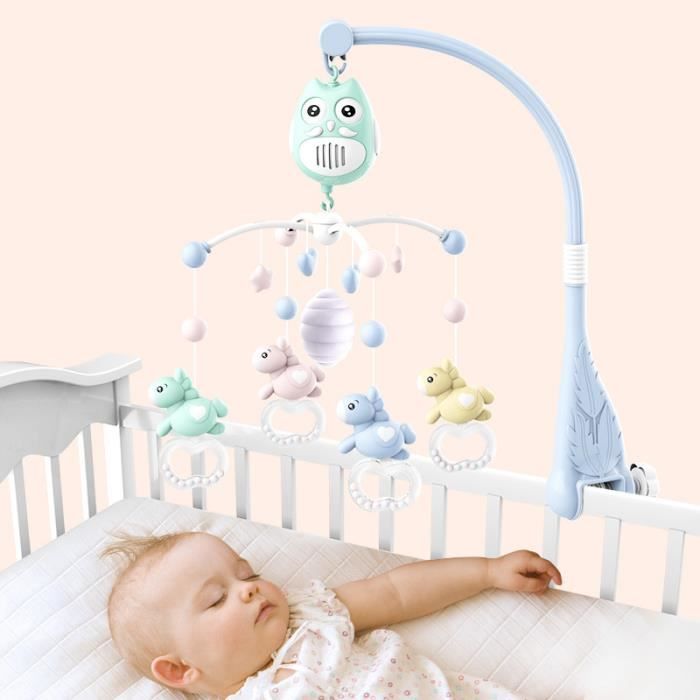 Mobile Musical Mobile Bebe Avec Lumiere Musique 360 Rotation Silencieuse Bleu Cdiscount Puericulture Eveil Bebe
