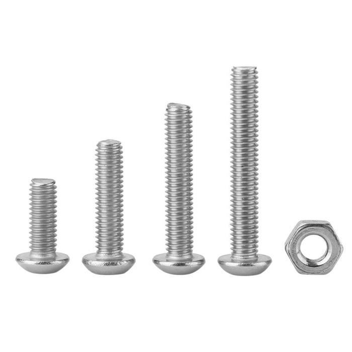 Machine Vis Avec Écrous M6 x 75 Pan Tête Fendue Vis Boulons Vis pack de 10
