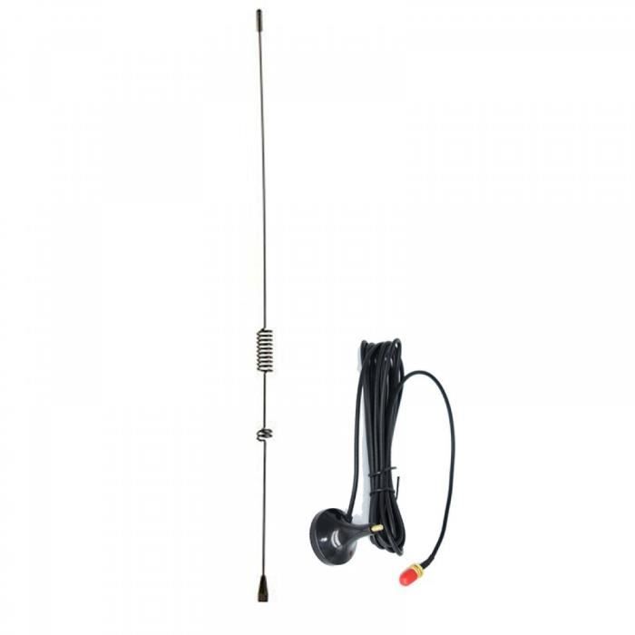 Aggiornato] TengKo UT-106UV 144 / 430MHz 3Db SMA-Femmina Dual-Band VHF UHF Mini Car Chuck Antenna Antenna Radioamatori Per Walkie Talkie