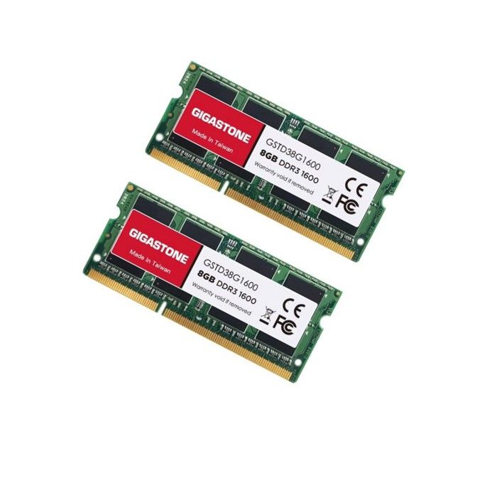 Lot 2x8Go RAM Gigastone GSTD38G1600 SODIMM DDR3L PC3 12800 1600Mhz 1.35v NEUF - vue 2