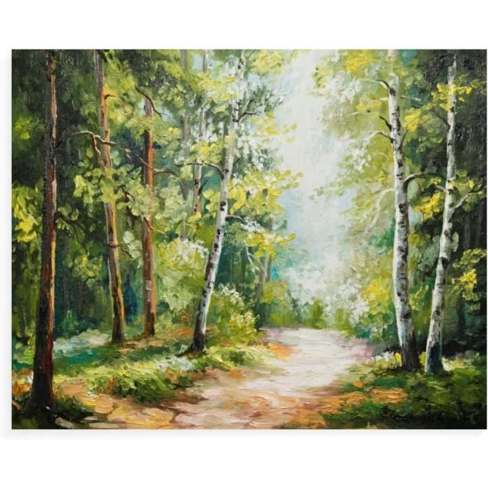 Peinture Par Numéros Adulte Avec Cadre - Ferme Paisible 30x40cm, Kit Complet DIY Acrylique Pour Débutants, Toile HD + Pinceaux + Peintures