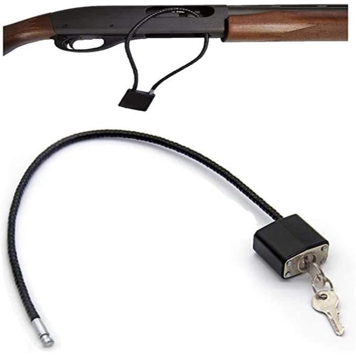 Cadenas à Câble Acier 300 Mm - Sécurité Armes, Camping, Extérieur