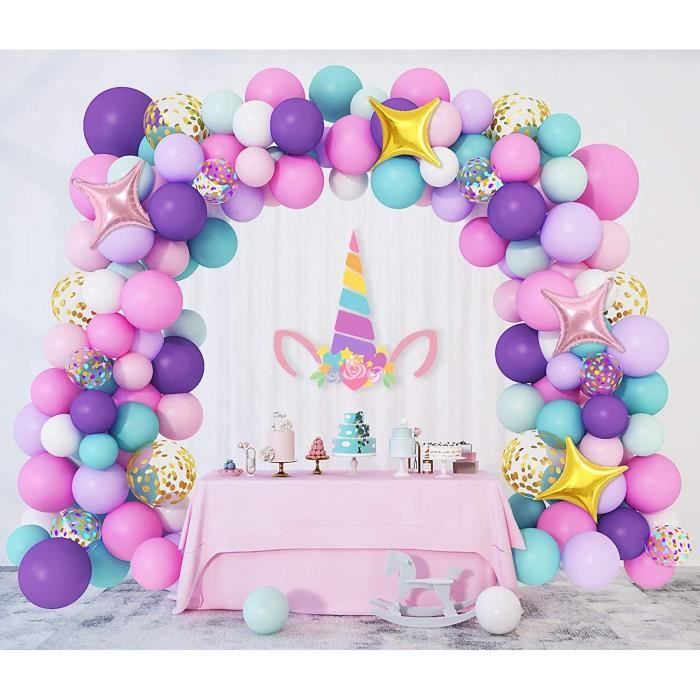 6 Ballons Licorne Pastel - 30 cm pour l'anniversaire de votre enfant