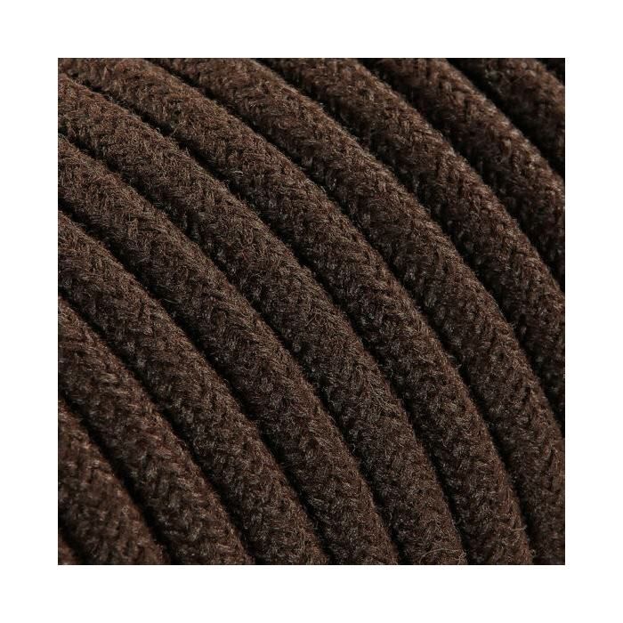 Fil Électrique Tissu Marron 3x0,75mm² - Câble Électrique Textile de ...