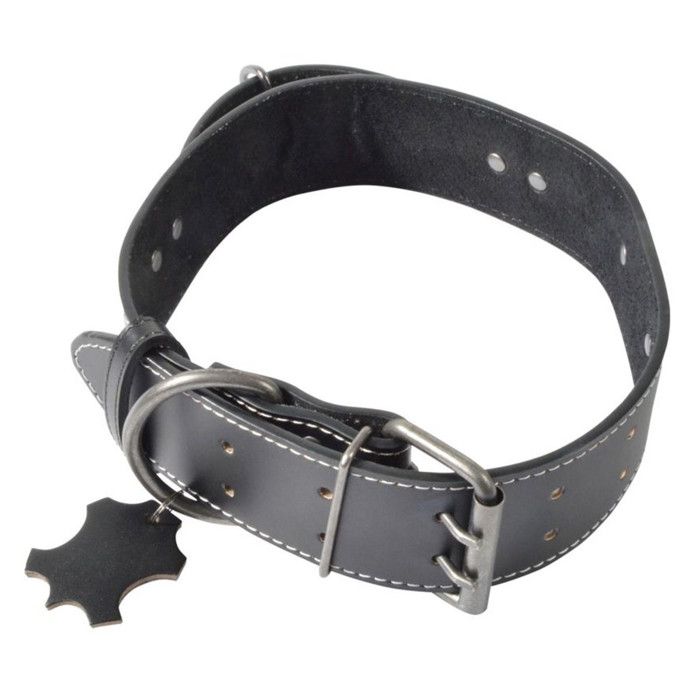 Comparer les prix de Collier Pour Chien 2XL Cuir 70cm Noir