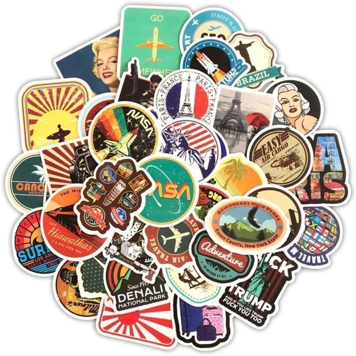 Déco Ordinateur Portable DIY Lot De 50 Autocollants Fleurs Noires & Blanches Style Vintage - Transparents - Pour Décoration PC, Agenda, Scrapbooking Autocollant Vintage