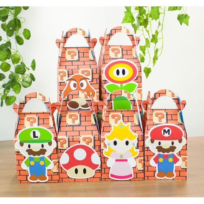 Mario Bros Boite De Faveur A Bonbons Cadeau Enfants Fete D Anniversaire Fournitures Decoration Evenement 95 Achat Vente Pochette Cadeau Mario Bros Boite De Faveur A Cdiscount