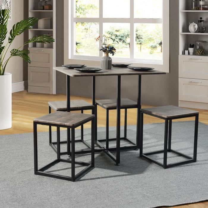 Table Avec Chaise Encastrable Achat Vente Pas Cher