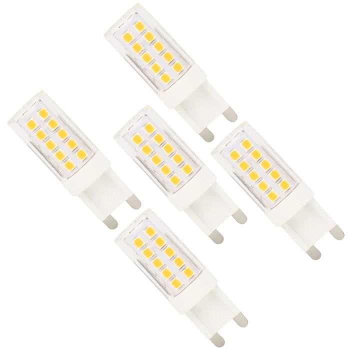 5X G9 Ampoule LED Dimmable 5W Ampoule Lampe 44 SMD 2835LEDs Blanc Chaud