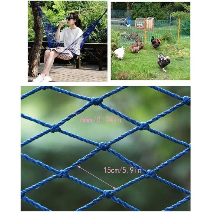 Filet De Sécurité Pour Escalier Et Balcon - Noir - Protection Enfant Et Animal - Ajustable